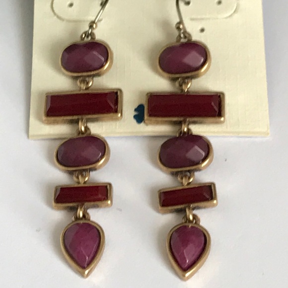NWT Lucky Brand semi precious gemstone earrings - Picture 2 of 4